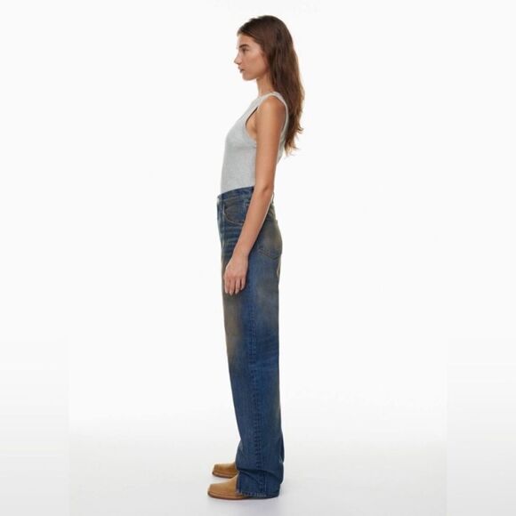Re/Done Tailored Blue Jeans Ultra High Rise Size 27 - Picture 7 of 14